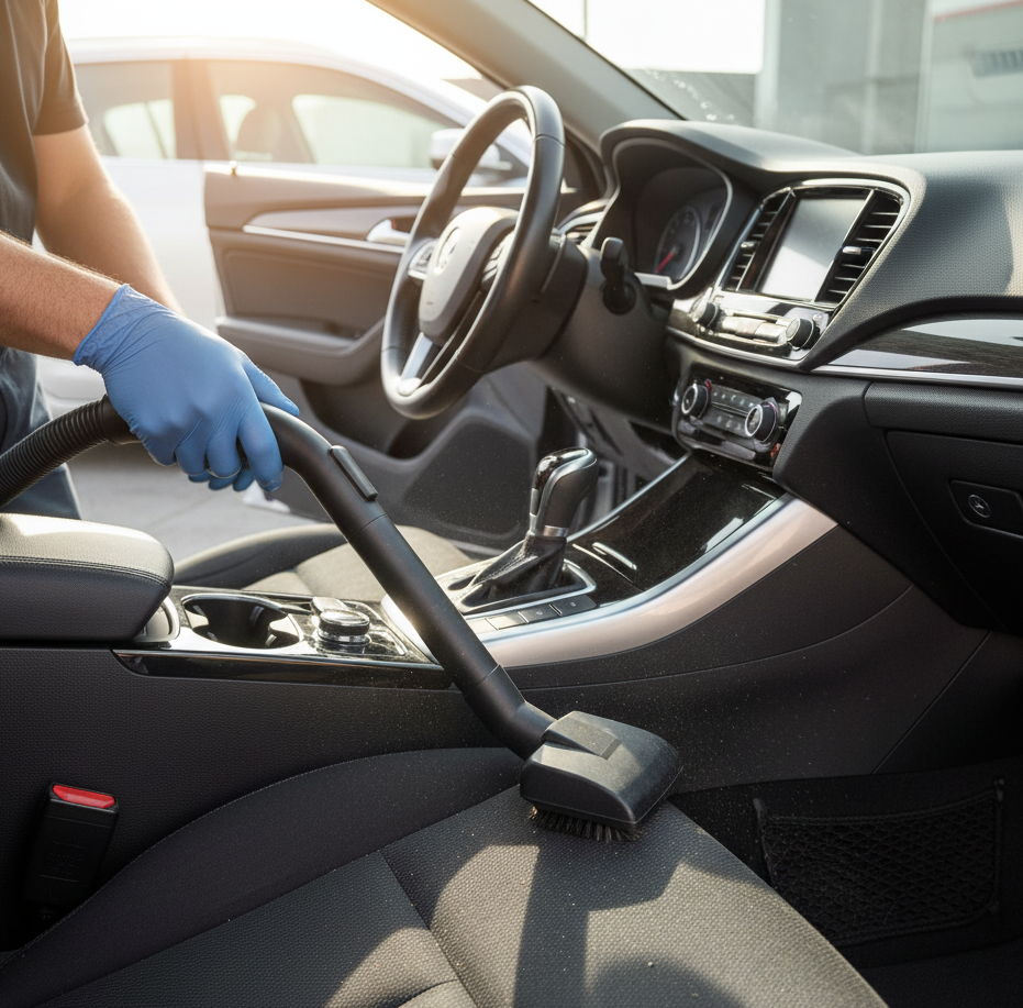 VIP Car Wash Interior Vacuuming